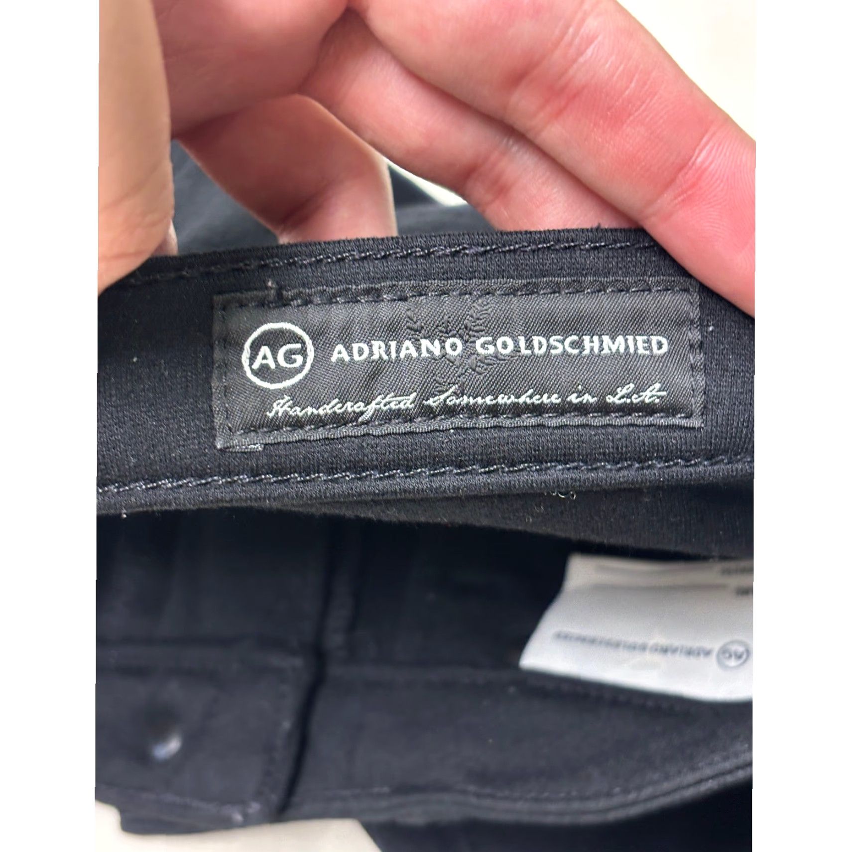 Vintage VINTAGE? No. AG Adriano Goldschmied The Legging Super Skinny Jeans Black 25R W29 L31 PNT1389 Size 42" / US 20 - 5 Thumbnail