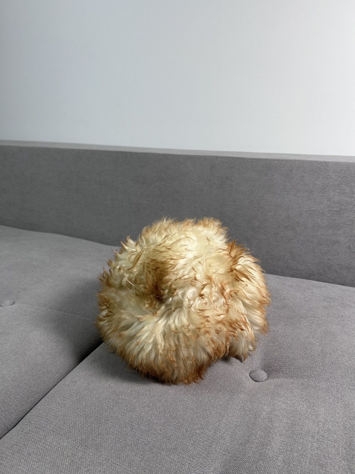 Japanese Brand × Vintage Vintage Y2K AvantGarde faux fur hat streetwear one size Size ONE SIZE - 1 Thumbnail
