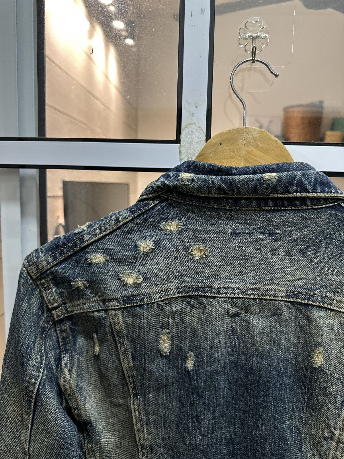KMRii Midas Punk Destroy Button Zipper Denim Jacket Size US S / EU 44-46 / 1 - 7 Thumbnail