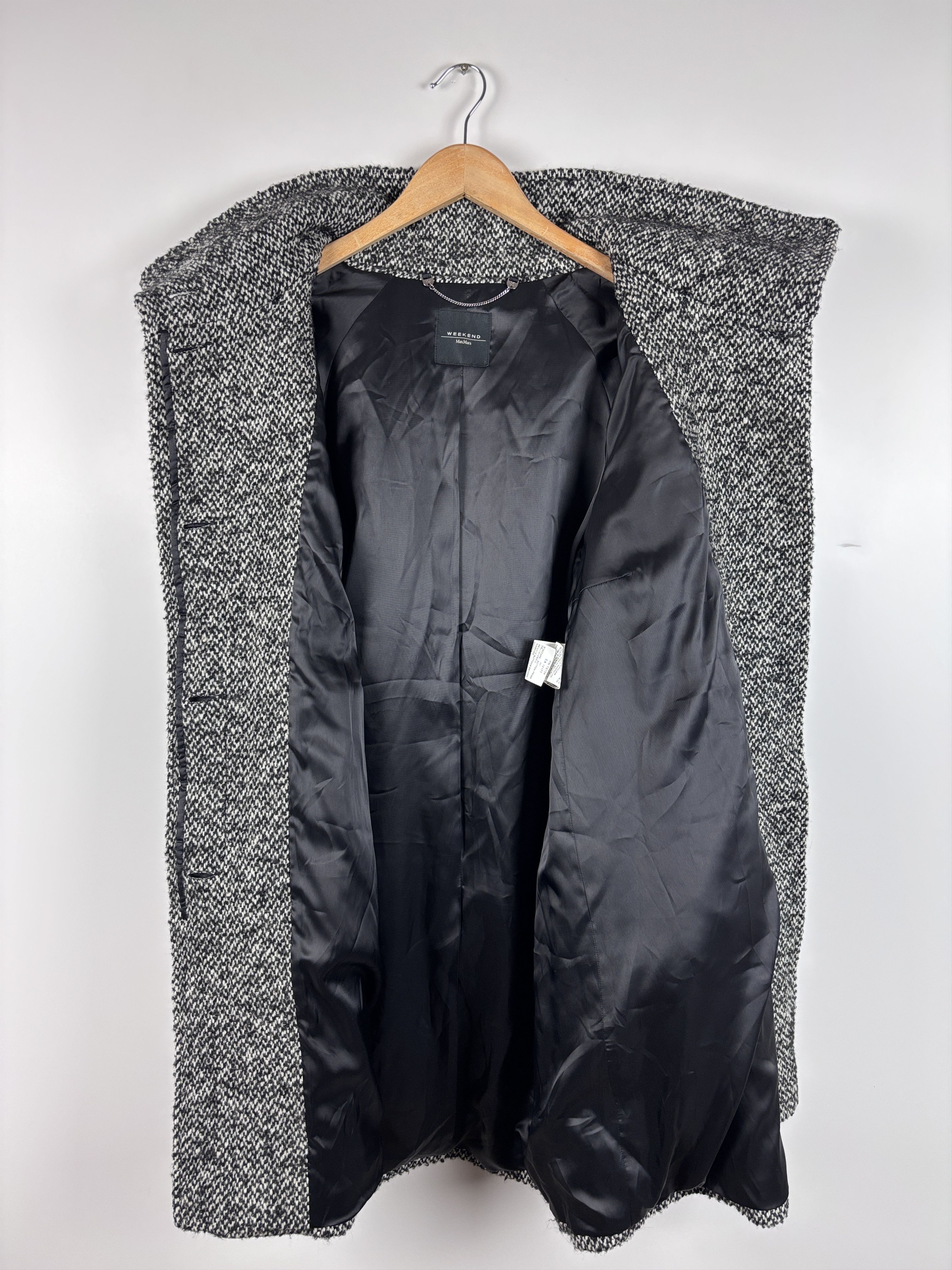 Max Mara × Weekend Max Mara Weekend Max Mara Tweed Wool Alpaca Mohair Coat Size US 8 Size M / US 6-8 / IT 42-44 - 9 Thumbnail