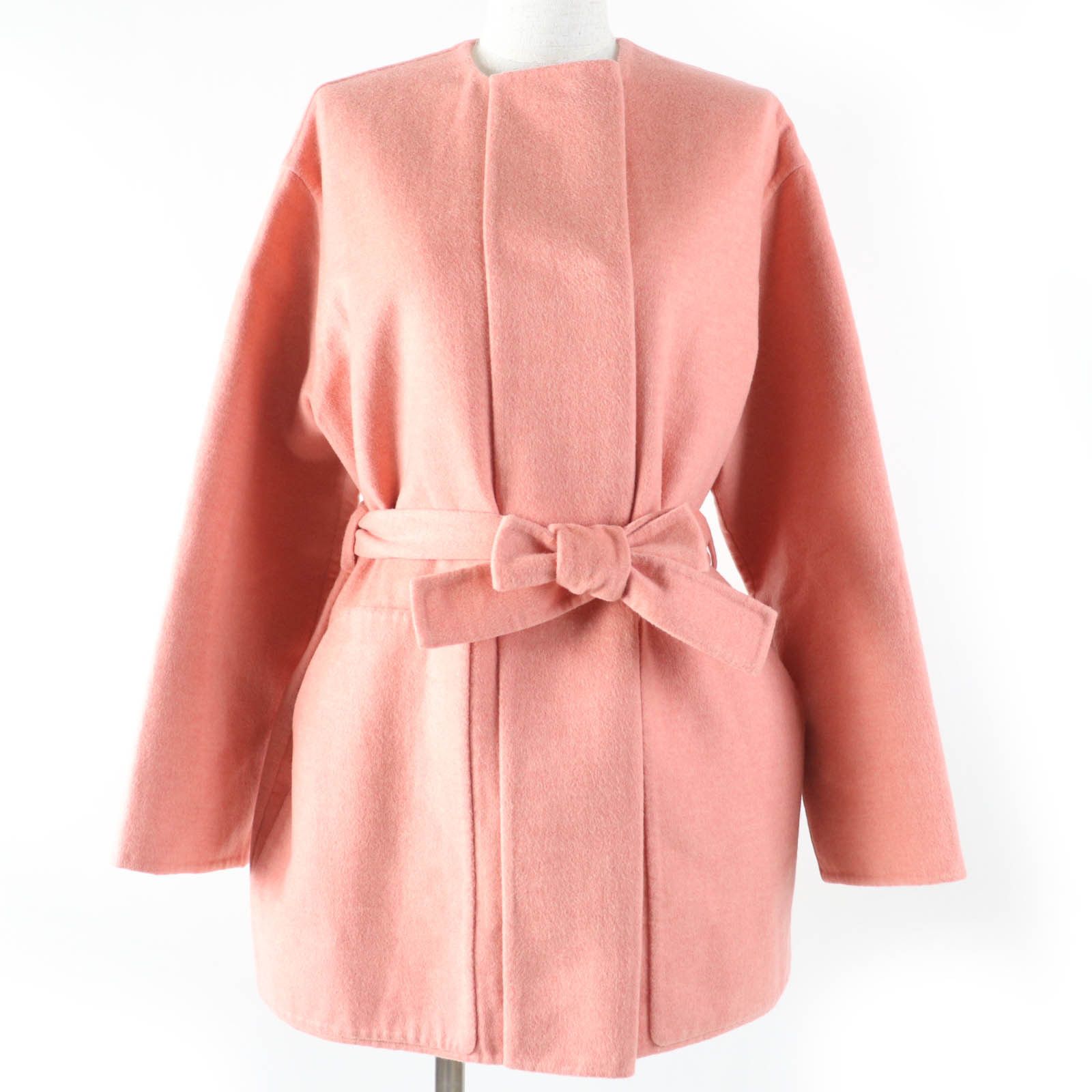 Hermes Hermes Hermes 2H0122DB 100% Cashmere Coat Natural Material Outerwear Size ONE SIZE - 1 Thumbnail