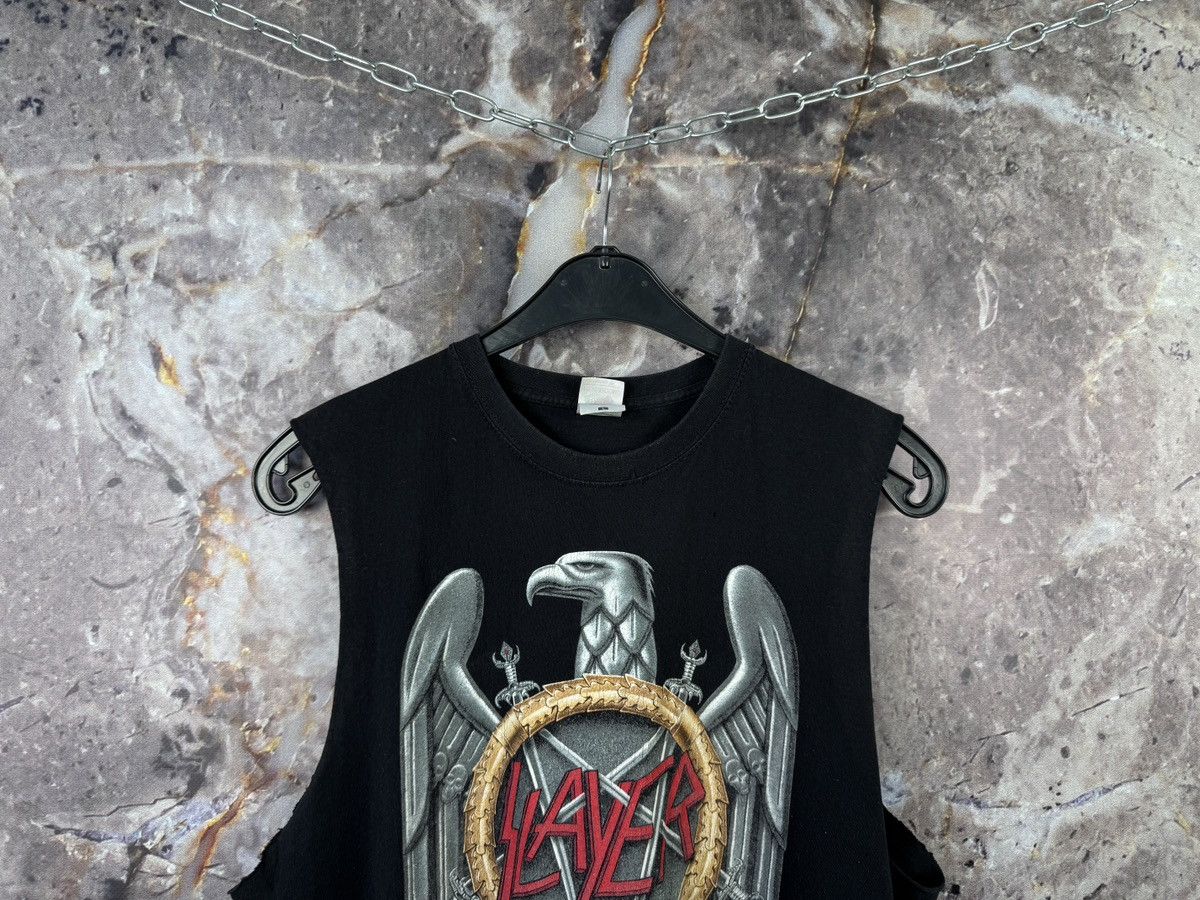Band Tees Men’s Slayer Sleeveless T-Shirt Rock Band Size Large Size US L / EU 52-54 / 3 - 2 Thumbnail