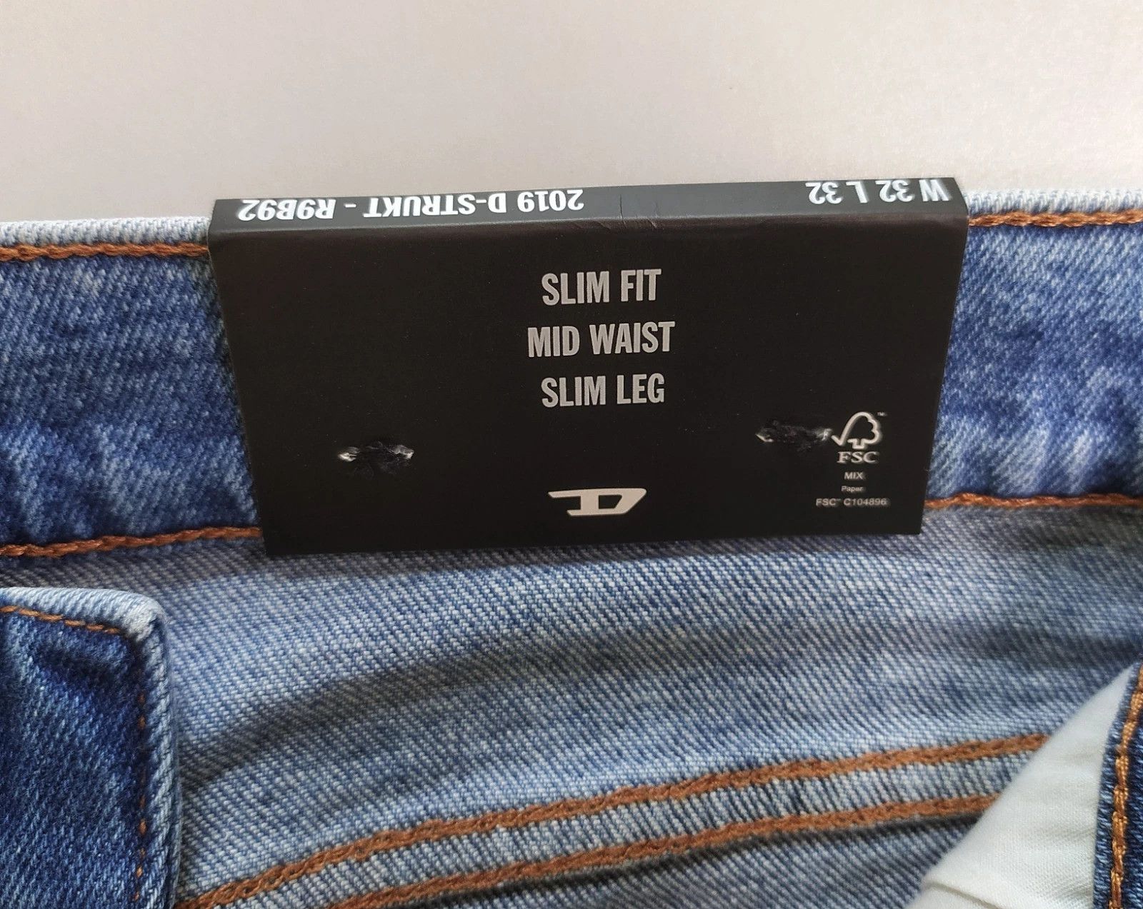 Diesel Diesel 2019 D-STRUKT-R L.32 MENS JEANS T/9666 Size US 32 / EU 48 - 7 Thumbnail