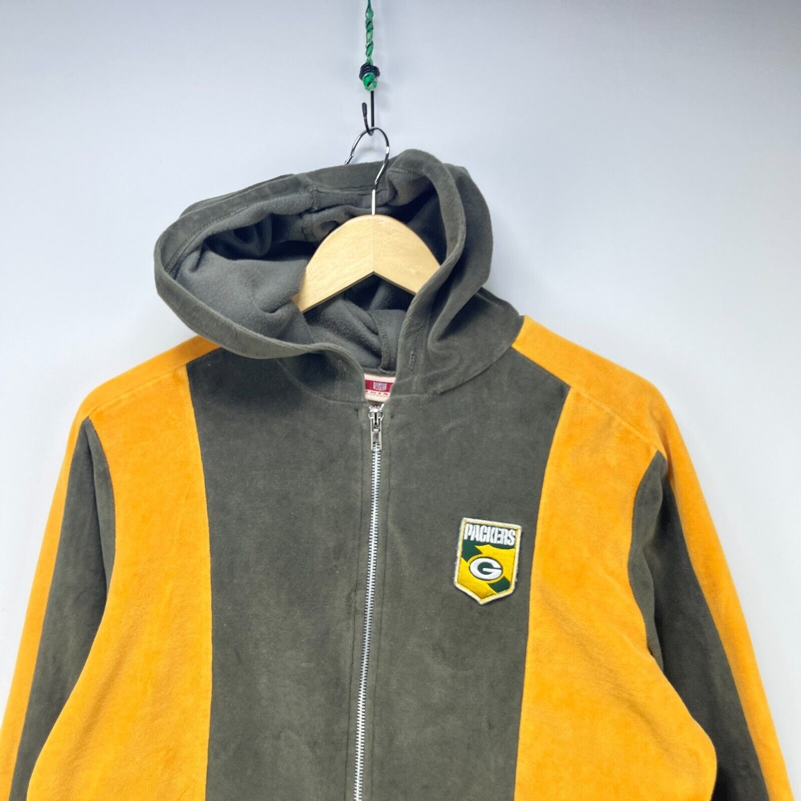 NFL × Vintage Vintage Y2K Green Bay Packers Zip Up Hoodie Crop Womens XL Size XL / US 12-14 / IT 48-50 - 2 Thumbnail
