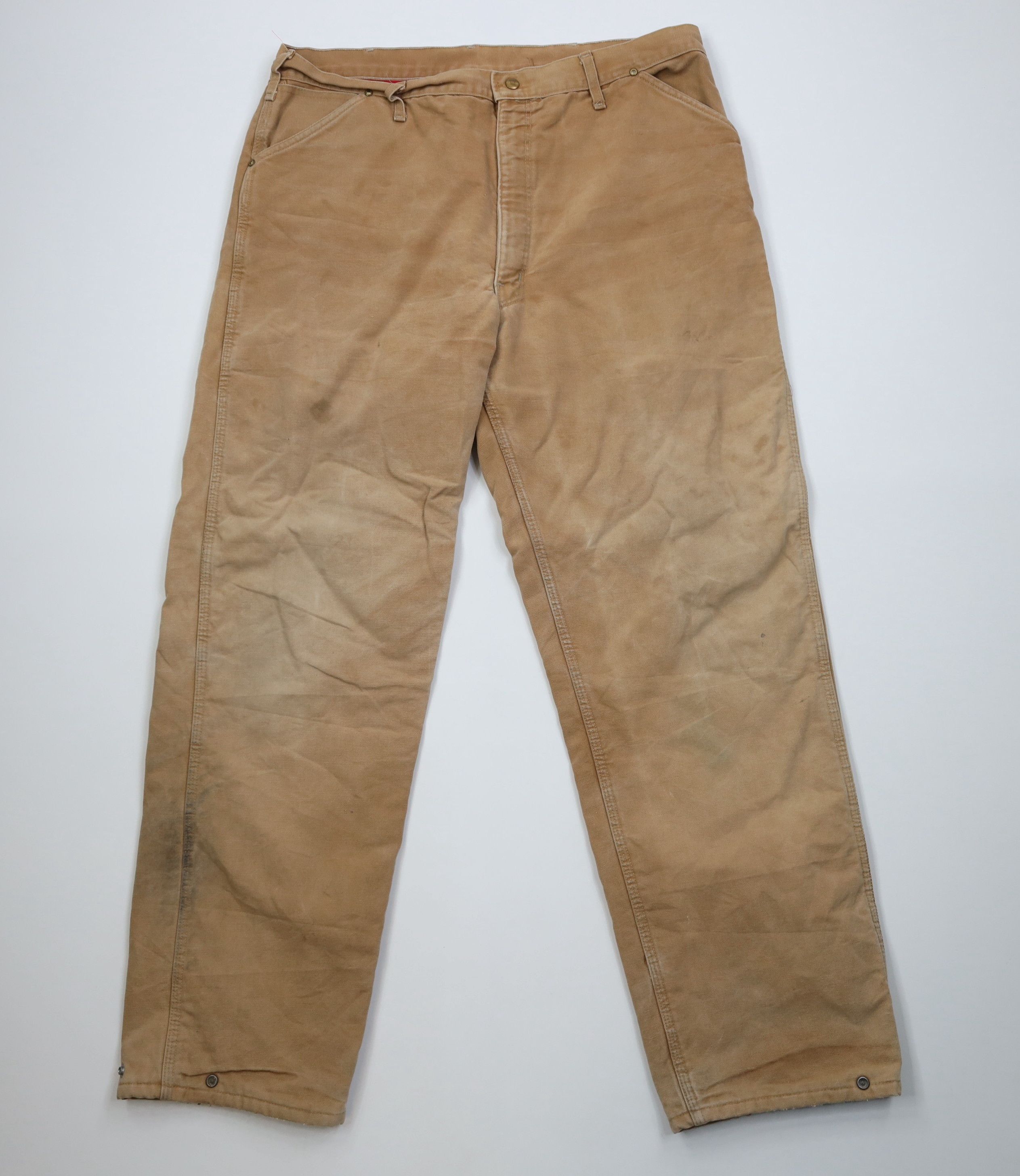 Carhartt Vintage 80s Carhartt Quilted Canvas Wide Leg Pants USA Size US 40 / EU 56 - 2 Thumbnail