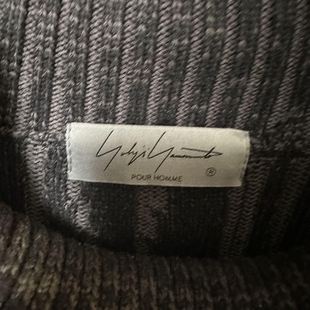 Yohji Yamamoto Yohji Yamamoto POUR HOMME 23ss deformed rib turtleneck knit Size US L / EU 52-54 / 3 - 3 Thumbnail