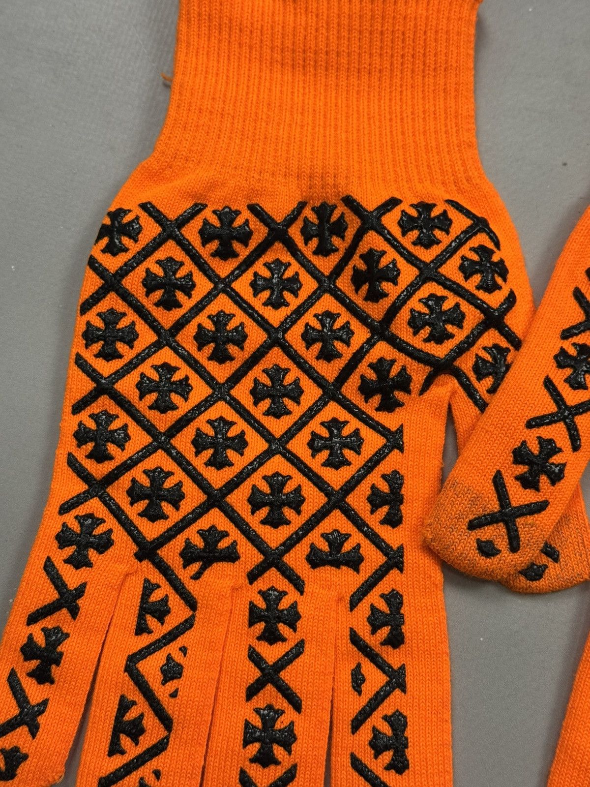 Chrome Hearts Chrome Hearts Logo Workwear Gloves(Orange/M) Size ONE SIZE - 4 Thumbnail