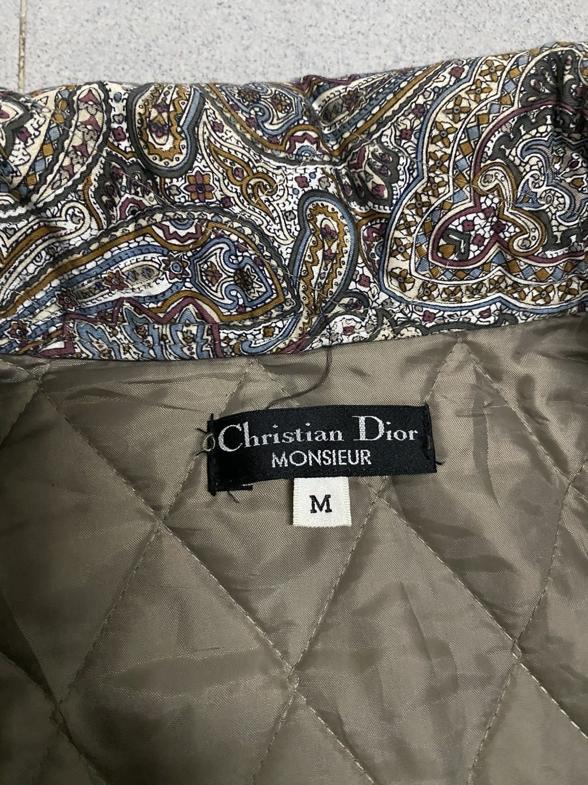 Christian Dior Monsieur × Vintage Vintage Christian Dior paisley quilted jacket Size M / US 6-8 / IT 42-44 - 4 Thumbnail