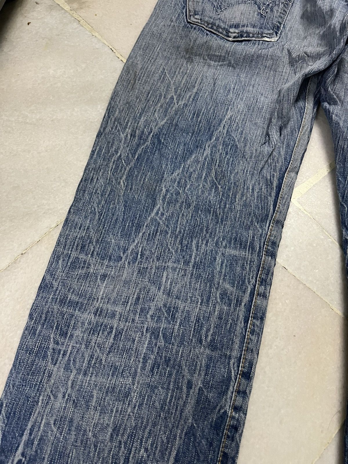 Japanese Brand 💥Rare💥Edwin 503 Honeycomb Faded Jean Very Rare Size US 34 / EU 50 - 15 Thumbnail