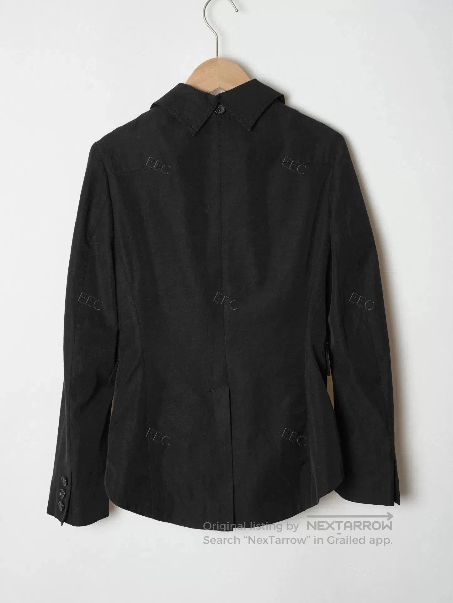 Other Versatile Black Tailored Jacket with Detachable Collar. Size M / US 6-8 / IT 42-44 - 4 Thumbnail