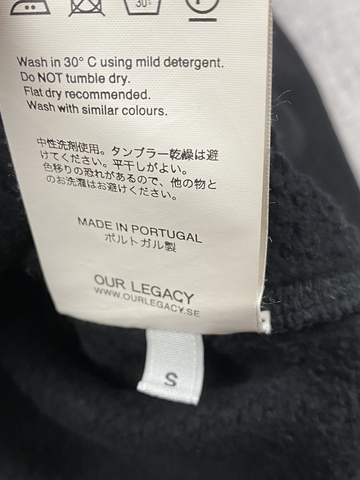 Designer Our Legacy wa14 Washed Black Designer Sweatshirt Size US S / EU 44-46 / 1 - 10 Thumbnail