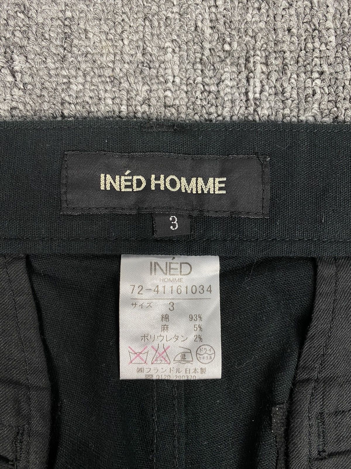 Yohji Yamamoto Yohji Yamamoto Ined Homme Straight Black Pant Size US 32 / EU 48 - 7 Thumbnail
