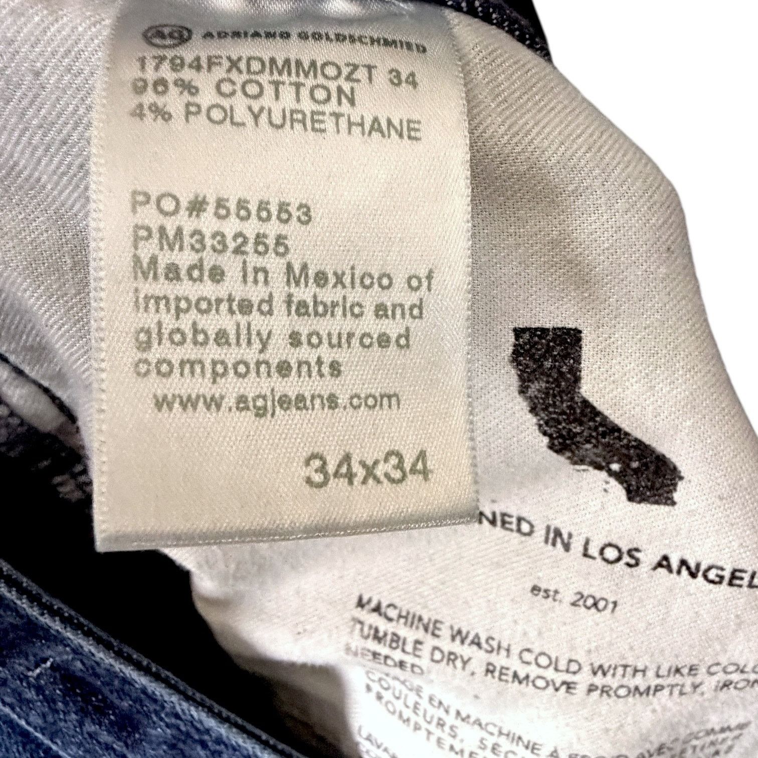 AG Adriano Goldschmied AG Adriano Goldschmied Everett Slim Straight Jeans 34x34 Size US 34 / EU 50 - 8 Thumbnail