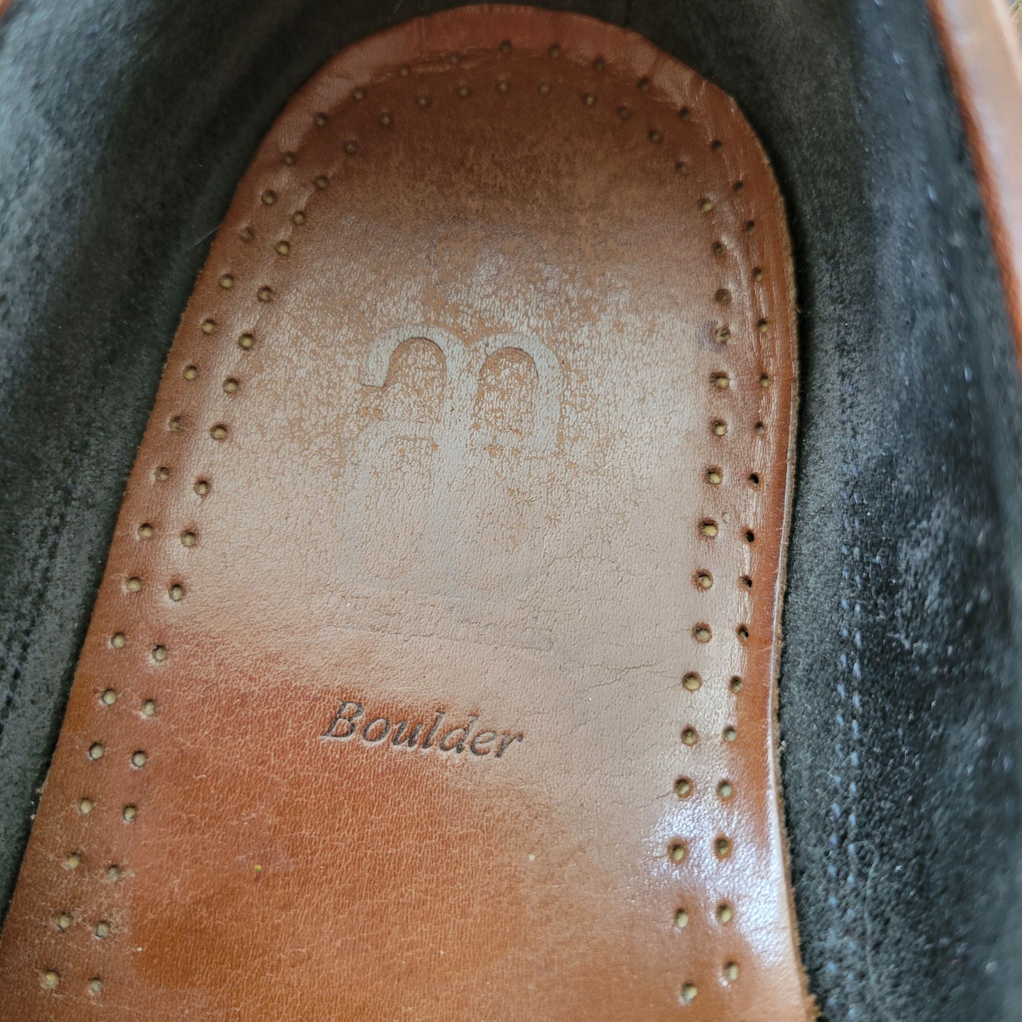 Allen Edmonds Boulder 11 3E Brown Black Leather Slip On Loaf