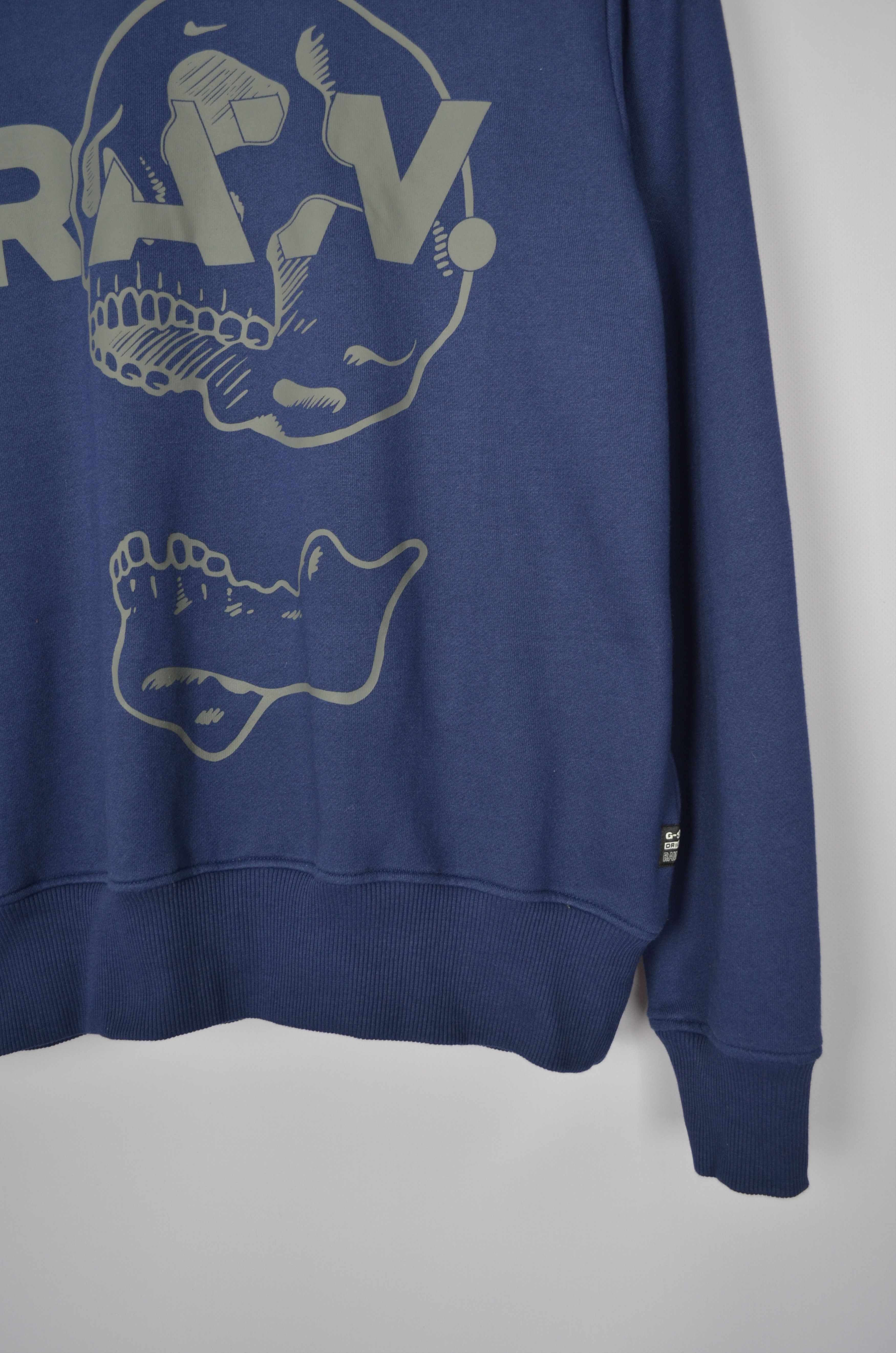 Designer × G-Star G-Star Raw Mens Skull Print Navy Sweatshirt Longsleeve Size US M / EU 48-50 / 2 - 4 Thumbnail