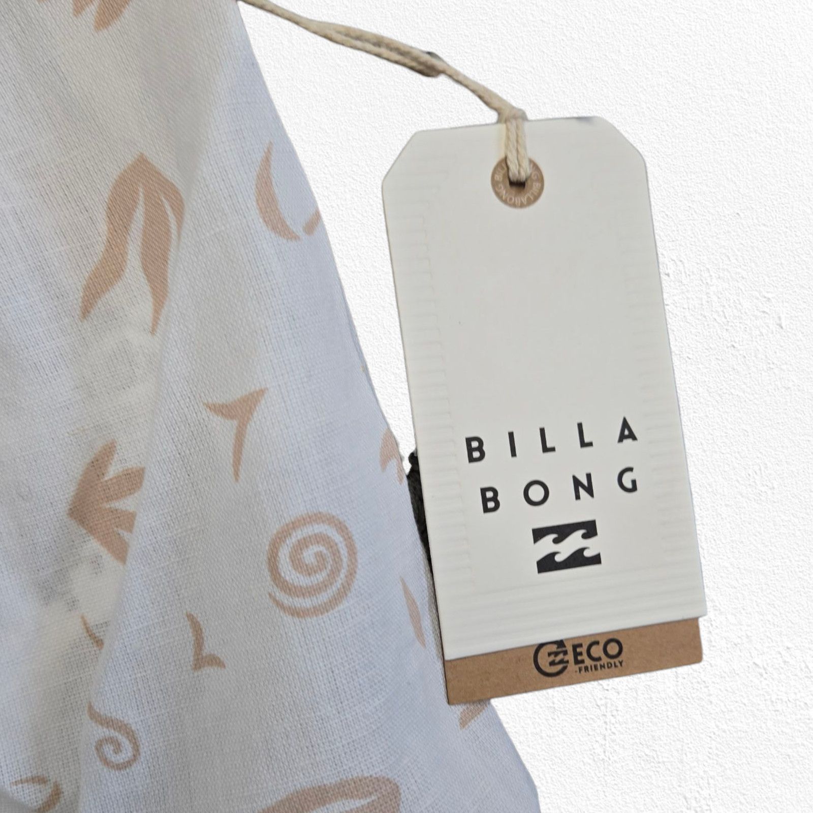 Billabong Billabong White Tan Boho Linen Blend Crop Top Size XL Size XL / US 12-14 / IT 48-50 - 6 Thumbnail