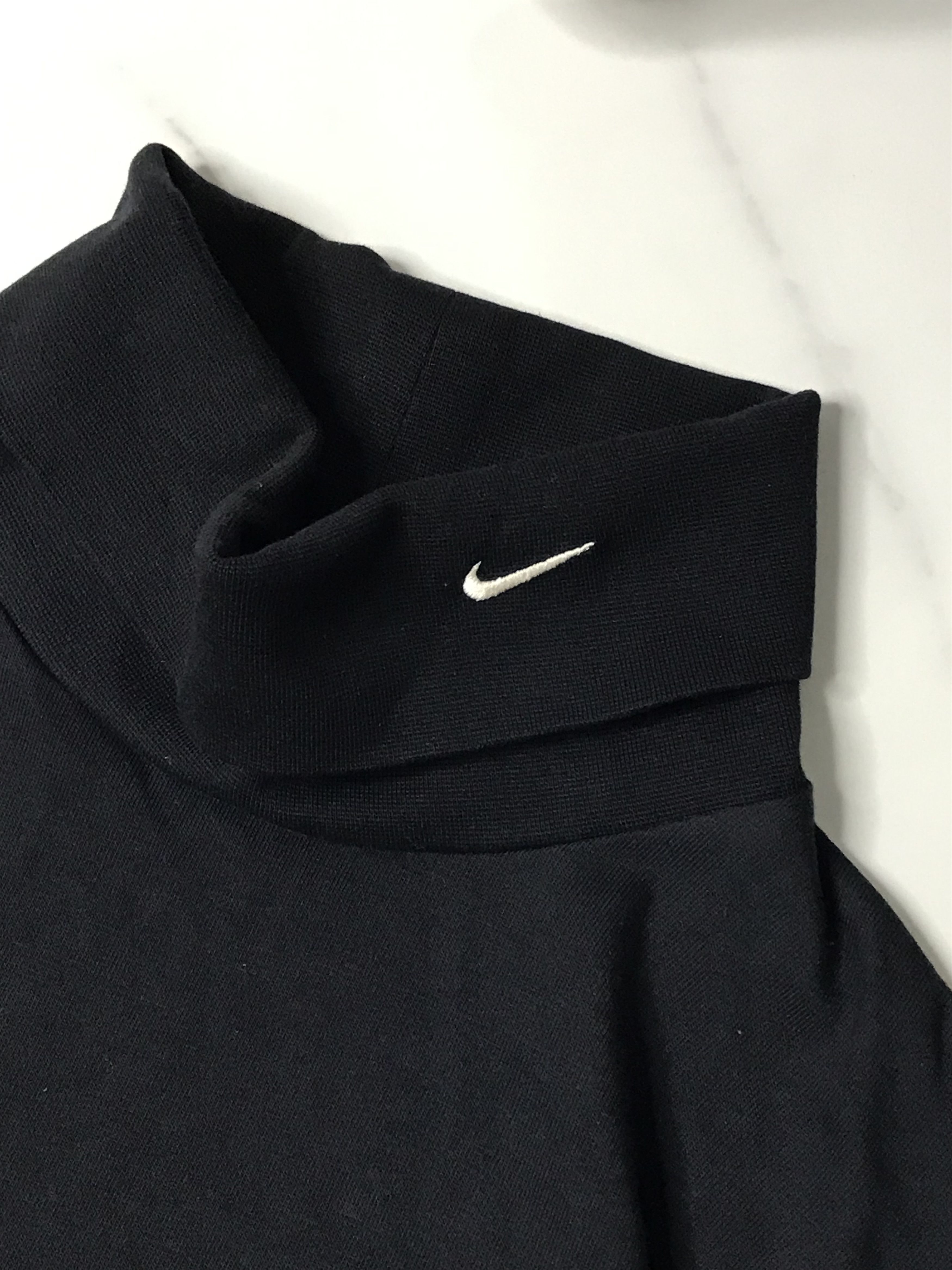 Nike × Vintage Nike 90s turtle neck vintage long sleeved drill men’s Size US L / EU 52-54 / 3 - 3 Thumbnail