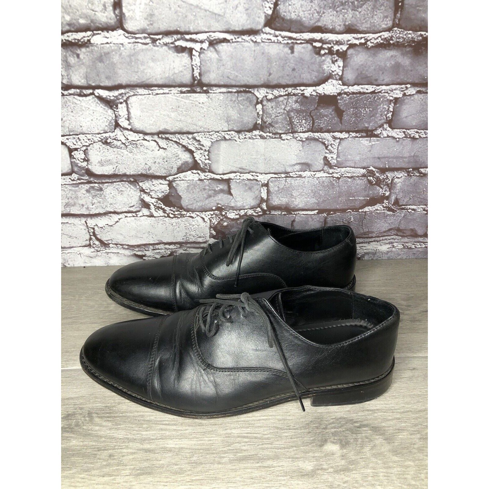 Other ANTHONY VEER Essentials Black Leather Goodyear Oxfords Cap T Size US 10 / EU 43 - 18 Thumbnail