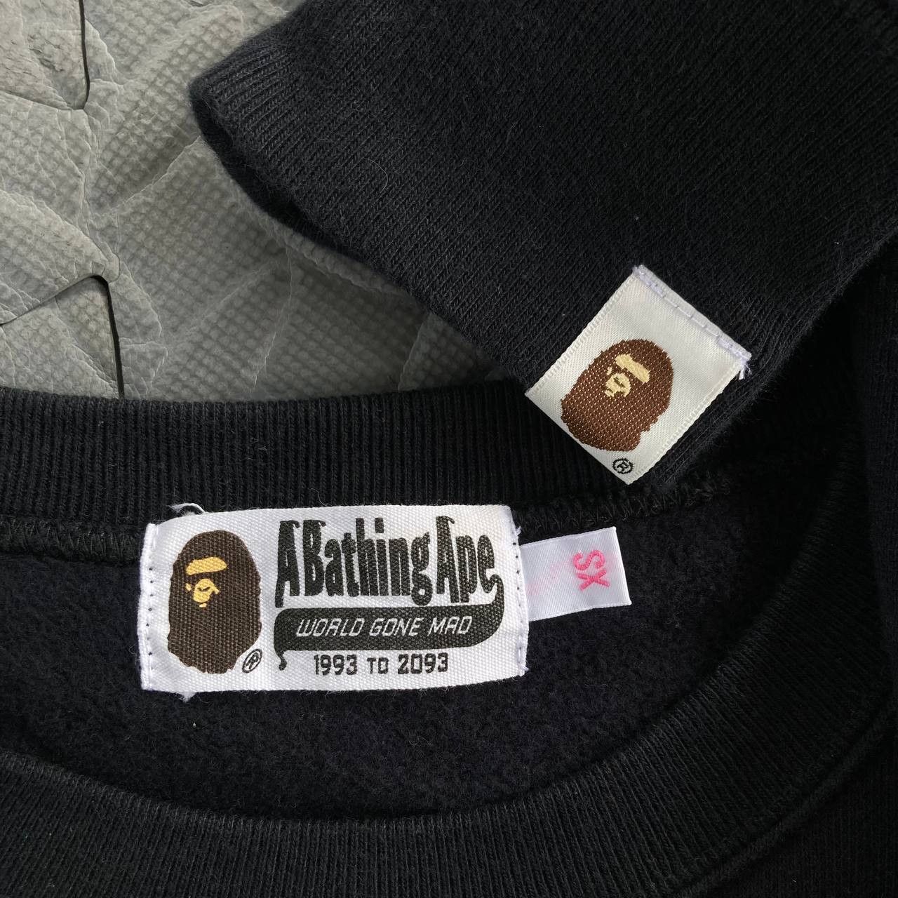 Bape Ape Face Graphic Pullover Sweatshirt Size XS / US 0-2 / IT 36-38 - 10 Thumbnail