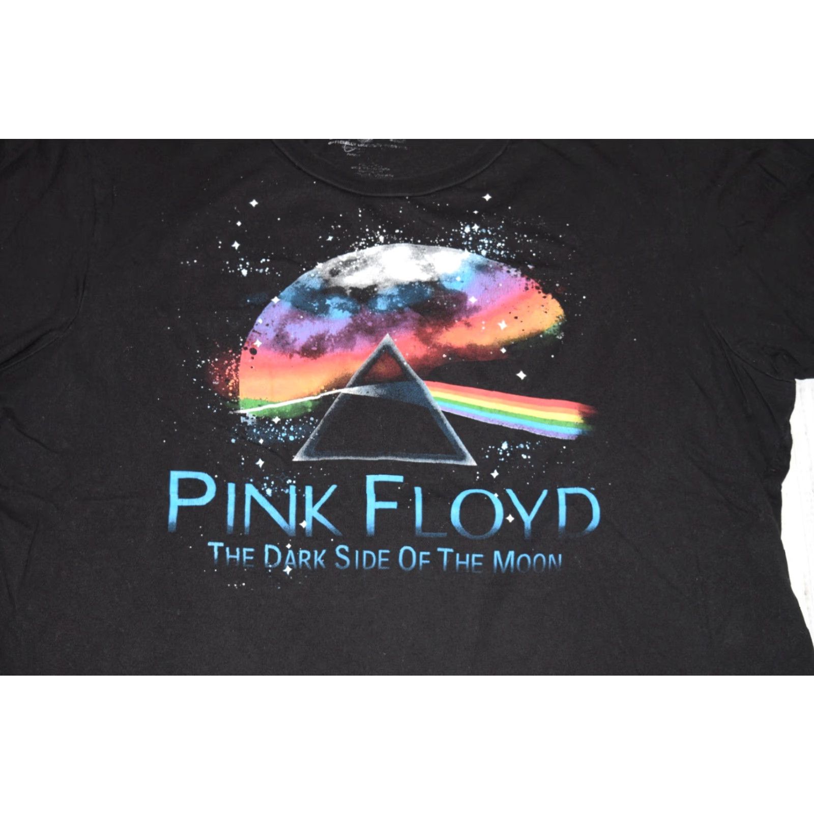 Vintage PINK FLOYD The Dark Side of the Moon Men's Graphic T-Shirt Large Black Moon Concert Size US L / EU 52-54 / 3 - 2 Thumbnail