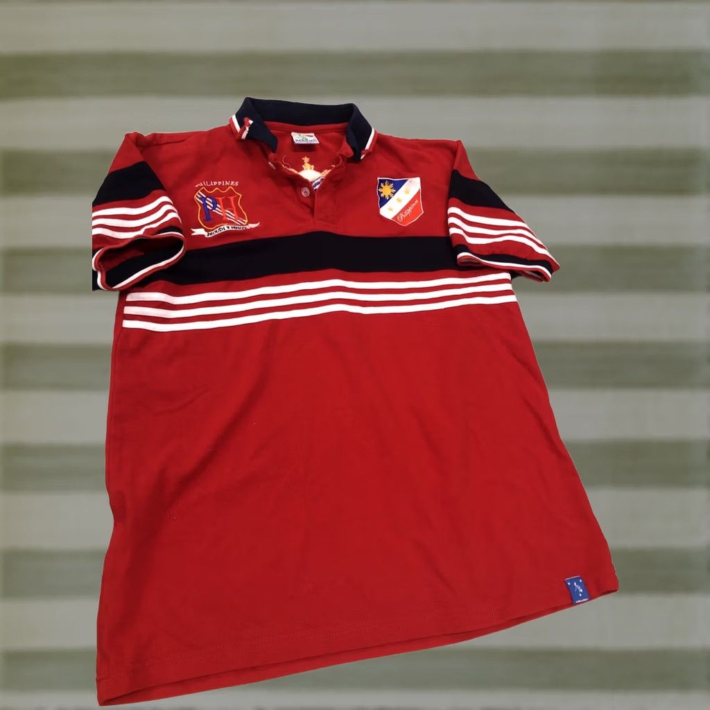 Vintage Dibuho Sportswear Polo Shirt Men XL Red Embroidered Philippines Solid Short Sleeve Collared Size US XL / EU 56 / 4 - 1 Thumbnail
