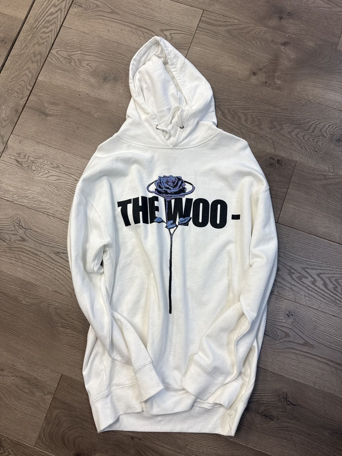 Vlone Vlone pop smoke the woo hooded sweatshirt extra large white Size US XL / EU 56 / 4 - 1 Thumbnail