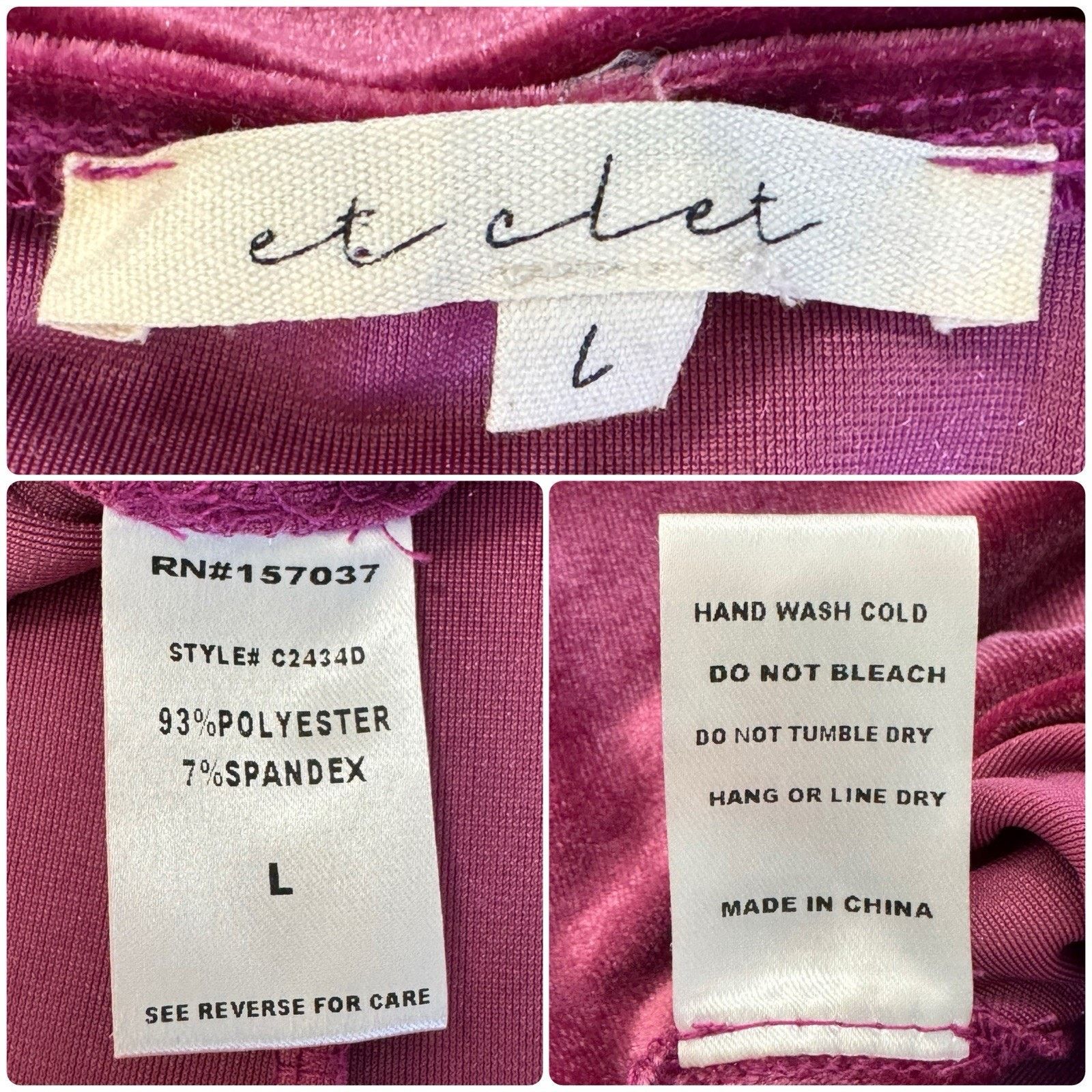 Other ET CLET Sunset Lovers Night Moves Cut Out Midi Dress Velvet Size L / US 10 / IT 46 - 11 Thumbnail