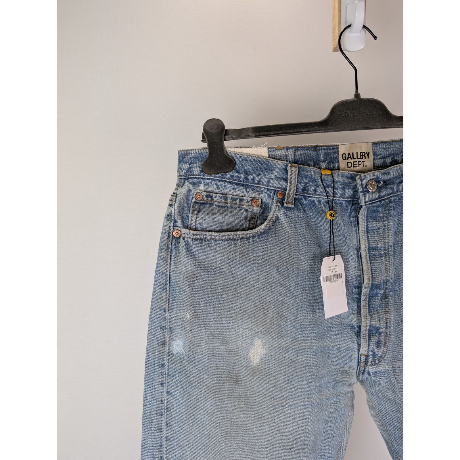 Gallery Dept. o1rshd1 5001 Denim Jeans in Blue 35 x 33 Size US 35 - 5 Thumbnail