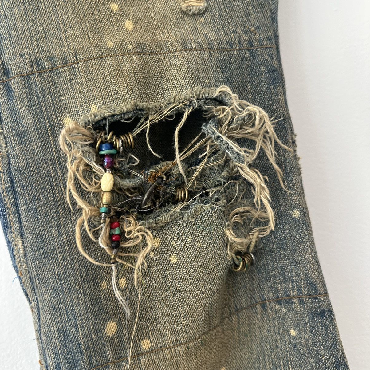 If Six Was Nine If Six Was Nine Ethnic Mudmax Bellbottom Denim Size US 32 / EU 48 - 5 Thumbnail