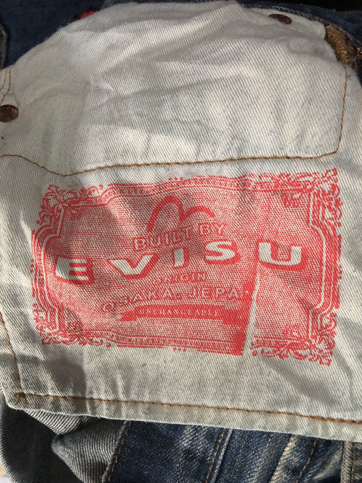 Evisu Evisu Back Pocket Diacock Logo Jeans Size US 29 - 15 Thumbnail