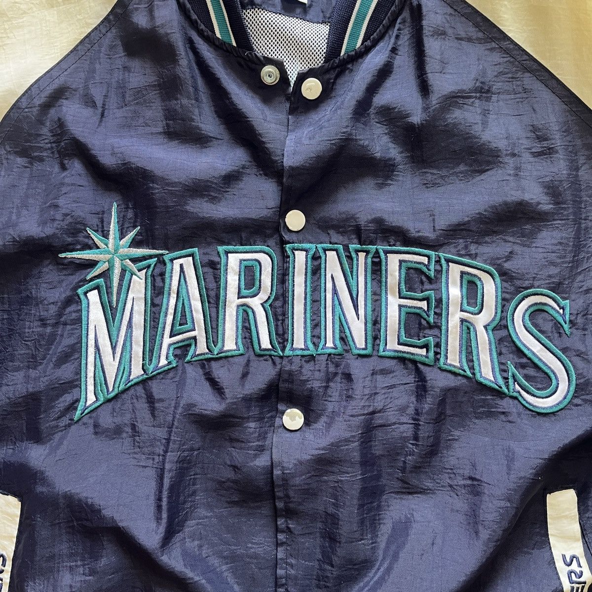 MLB Vintage MLB Seattle Mariners Sweater Light Jacket Size US L / EU 52-54 / 3 - 19 Thumbnail