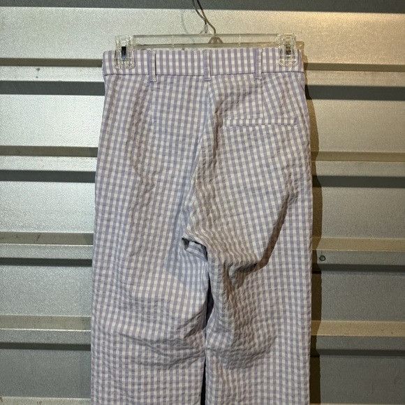 Zara Zara Purple Checkered Pants Sz Extra Small XS Size 22" - 3 Thumbnail