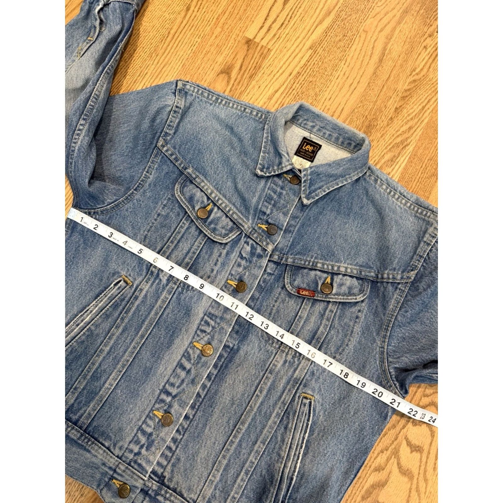 Lee VINTAGE LEE Denim Trucker Jacket Women’s Medium 80s 90s USA Riders Vtg Size M / US 6-8 / IT 42-44 - 6 Thumbnail