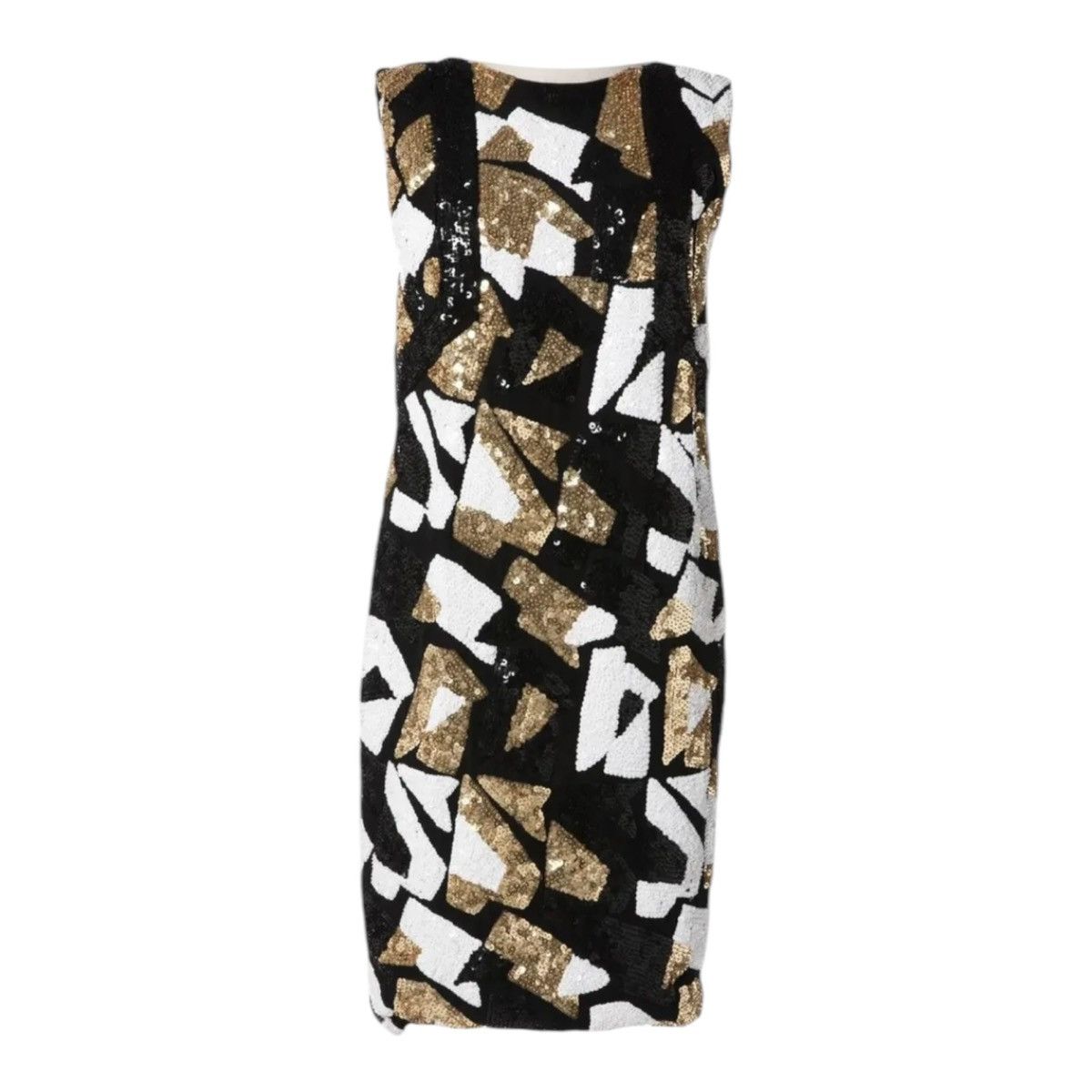 Loewe Loewe Black Gold And White Sequin Dress Women’s 36 US XS Size S / US 4 / IT 40 - 1 Thumbnail
