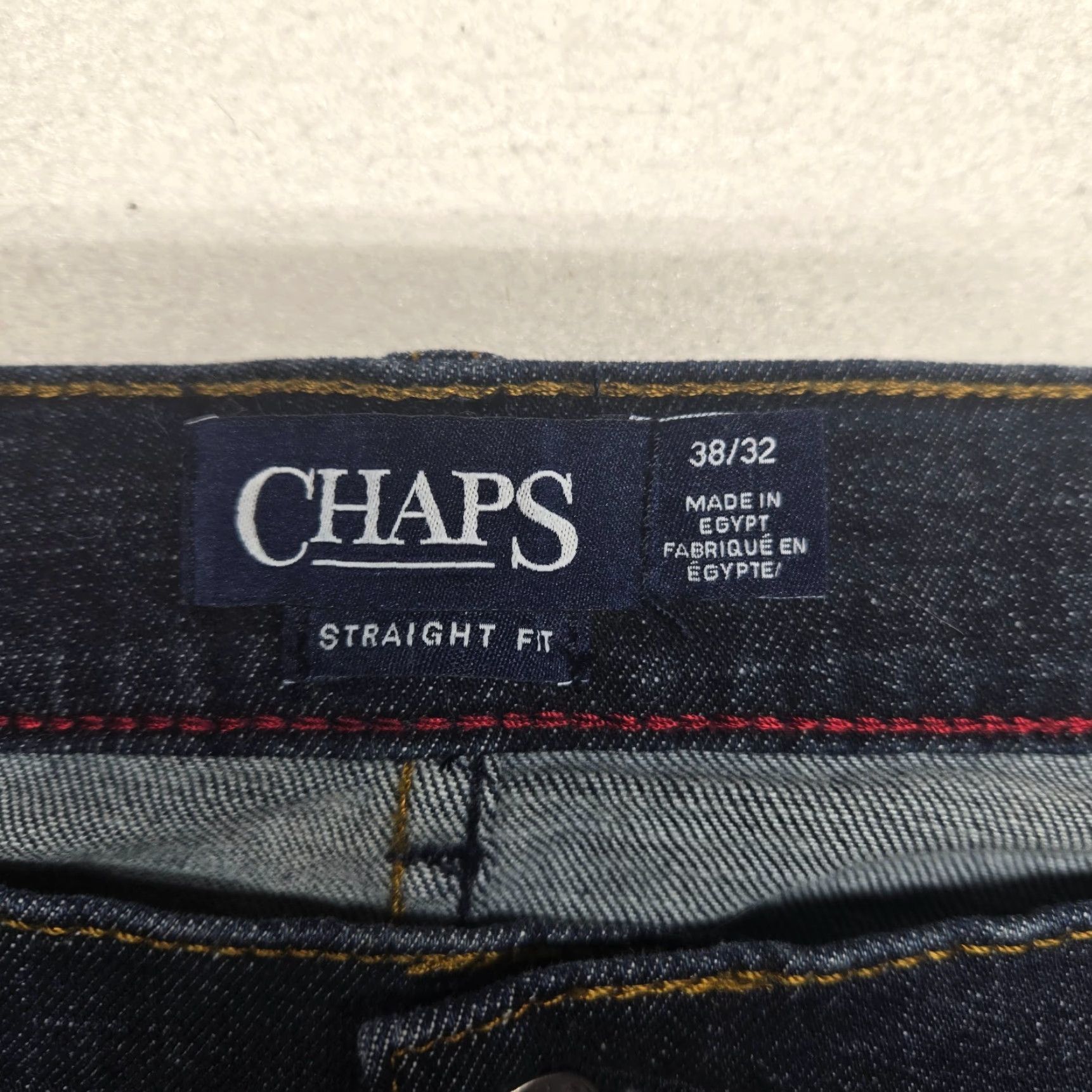Chaps Chaps Jeans Dark Was Blue Jeans 38 x 32 Stretch Denim Retro 90s USA Pockets 5-Pocket Closure Button Zip Regular Mens Size US 38 / EU 54 - 4 Thumbnail