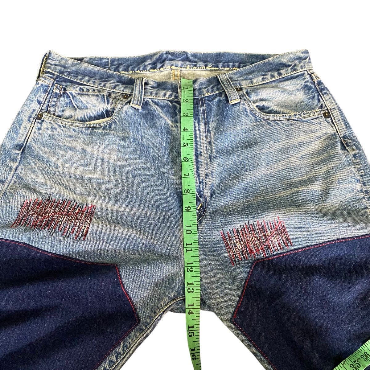 Blue Blue Japan × Japan Blue × Le Grande Bleu (L.G.B.) Vintage Blue Blue H.R Market Selvedge Jeans Blue Colour Size US 36 / EU 52 - 21 Thumbnail