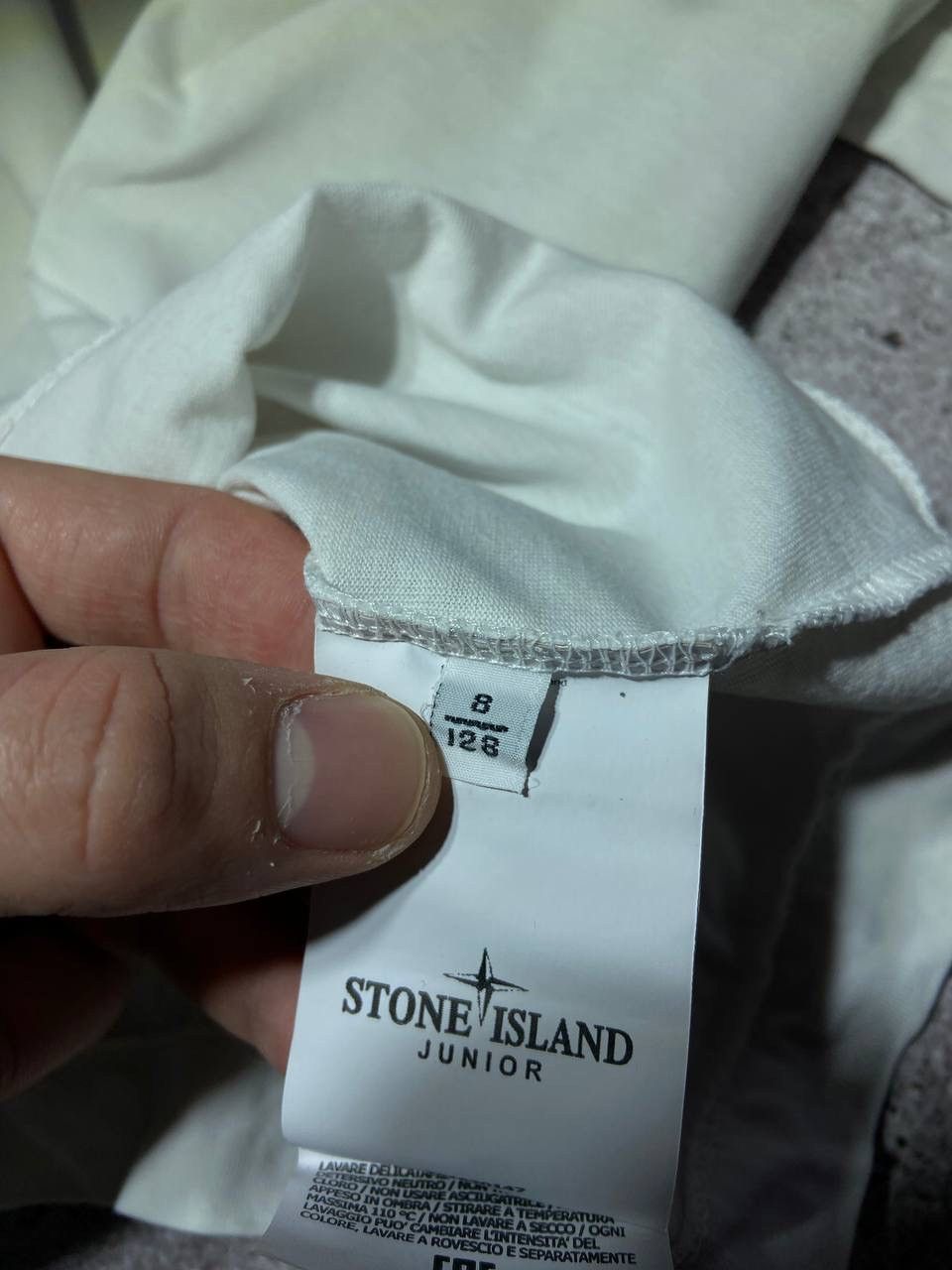 Stone Island Stone Island Junior 8/128 White T-Shirt Patch Program Size US XXS / EU 40 - 7 Thumbnail