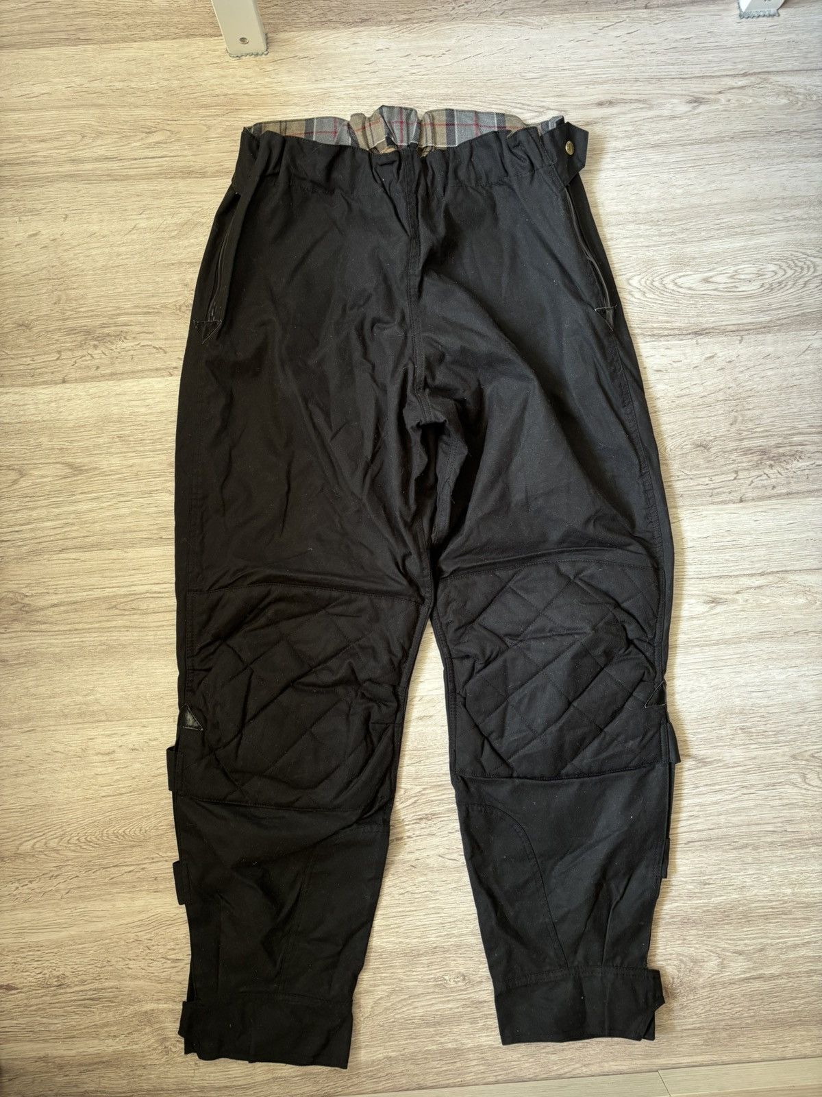 Barbour Barbour Bike Trousers C34 86cm Waxed Cotton Biker Pants Size US 34 / EU 50 - 1 Thumbnail