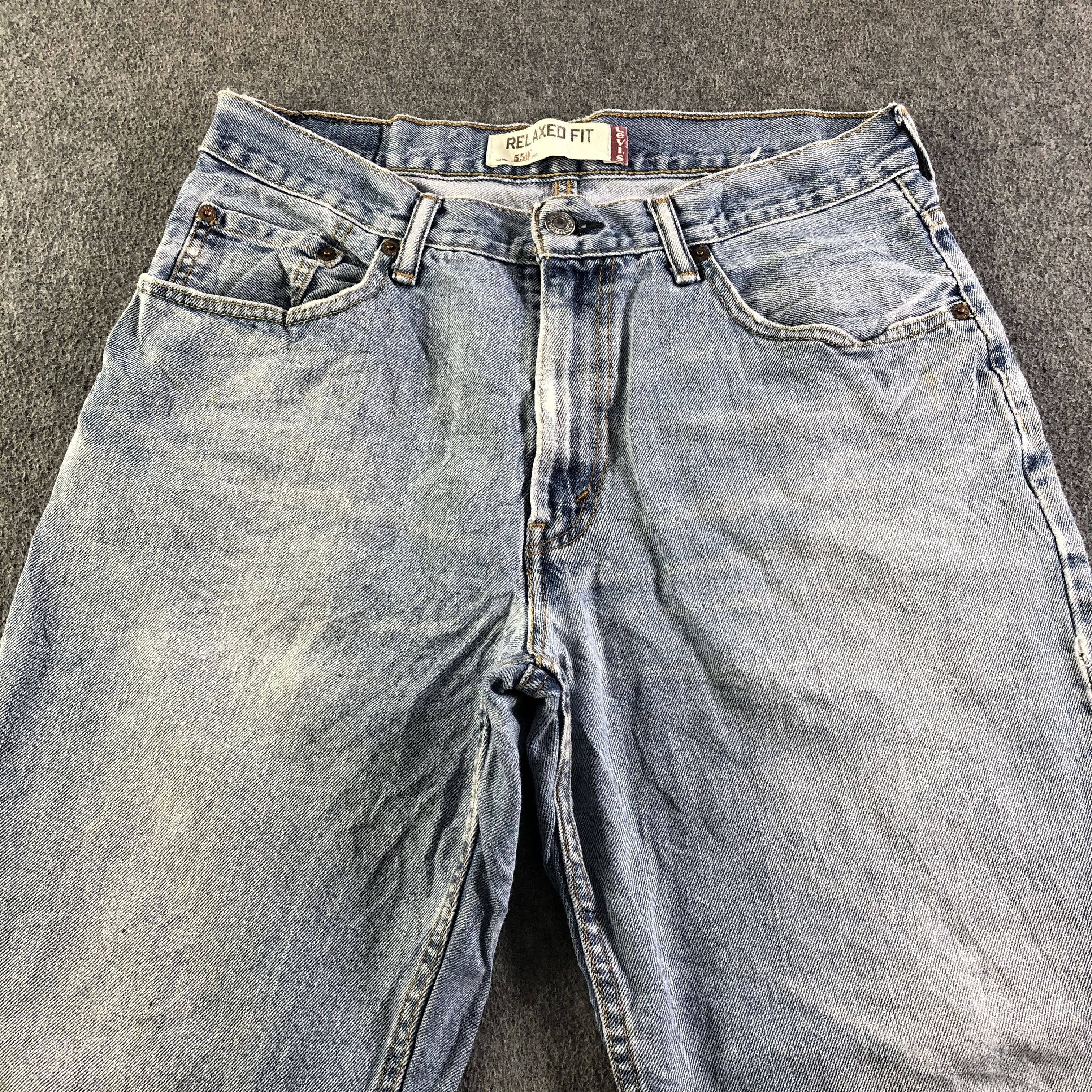 Levi's Vintage Blue Wash Levis 550 Jeans-J4223 Size US 33 - 3 Thumbnail