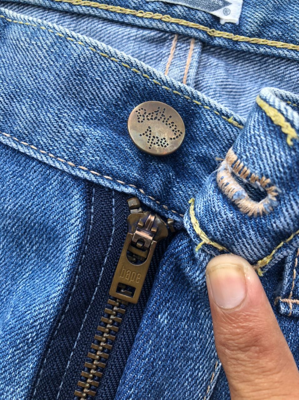 Bape Vintage Bape by A Bathing Ape Denim Jeans Size US 32 / EU 48 - 9 Thumbnail