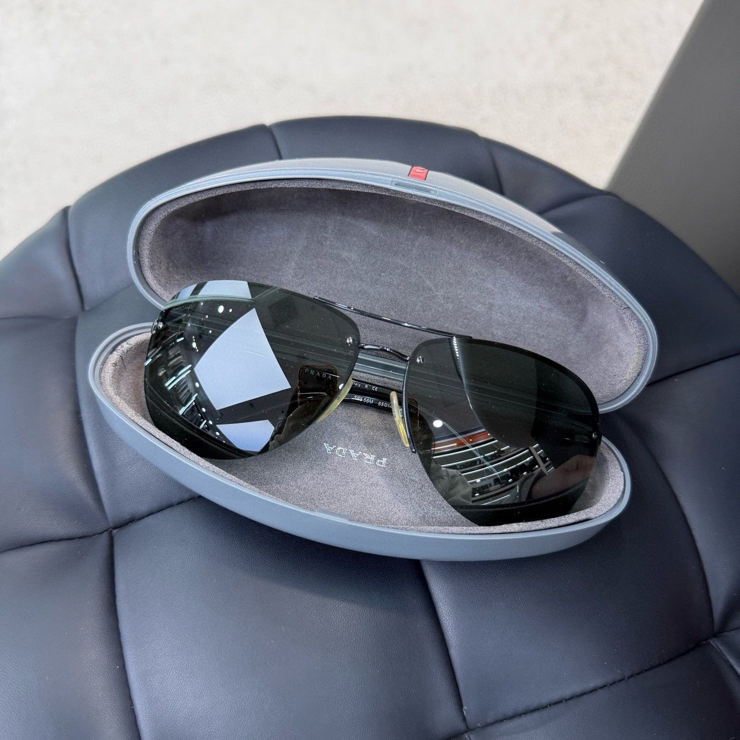 Prada Prada Pilot Sunglasses with Case Size ONE SIZE - 1 Preview
