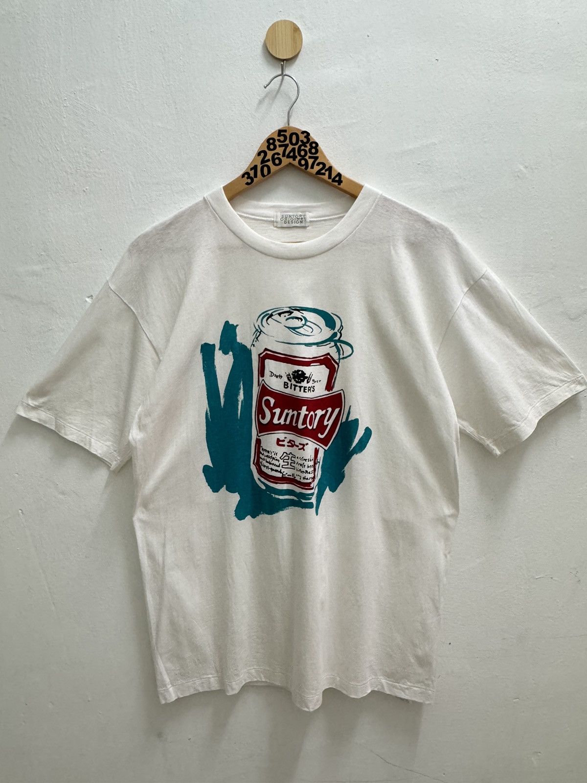 Vintage VINTAGE 90'S SUNTORY ORIGINAL DESIGN BEER BITTERS TEE Size US S / EU 44-46 / 1 - 1 Thumbnail