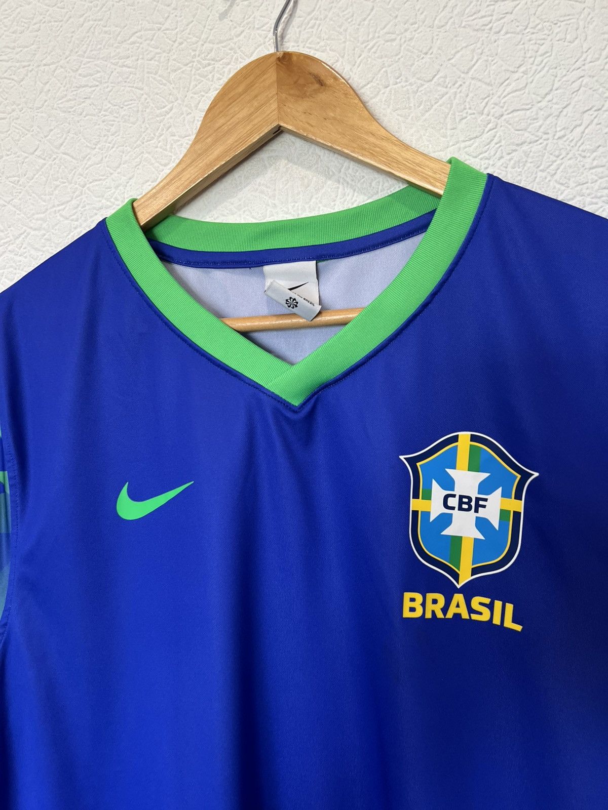 Nike Nike Brazil Soccer Jersey Football Blue Blokecore Size US XL / EU 56 / 4 - 2 Thumbnail
