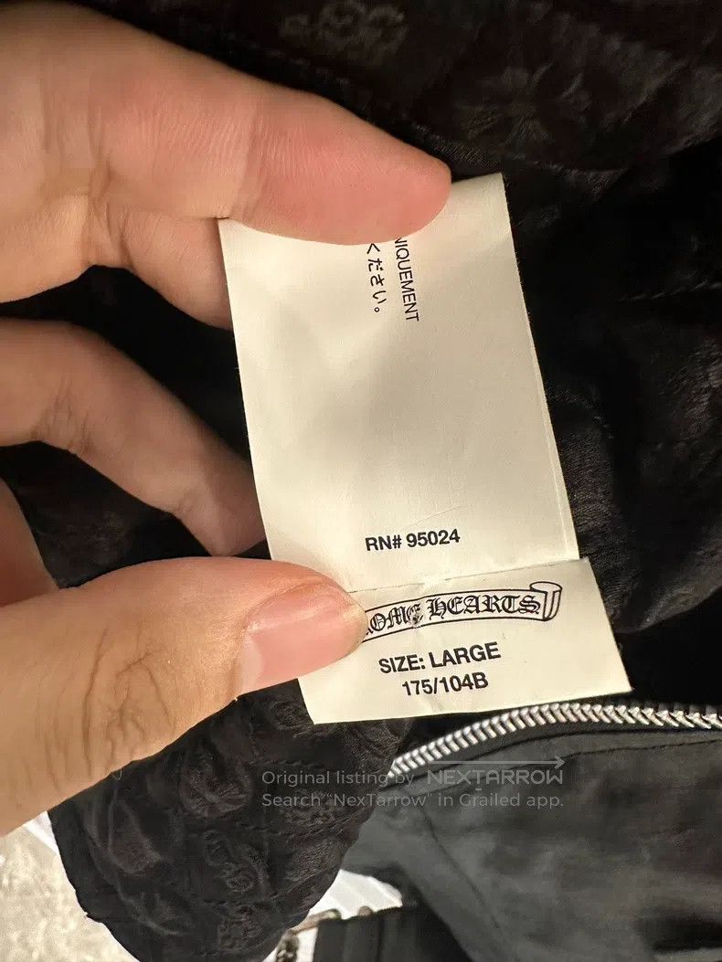 Chrome Hearts CHROME HEARTS Size L Wax cloth motorcycle jacket Size US L / EU 52-54 / 3 - 9 Thumbnail