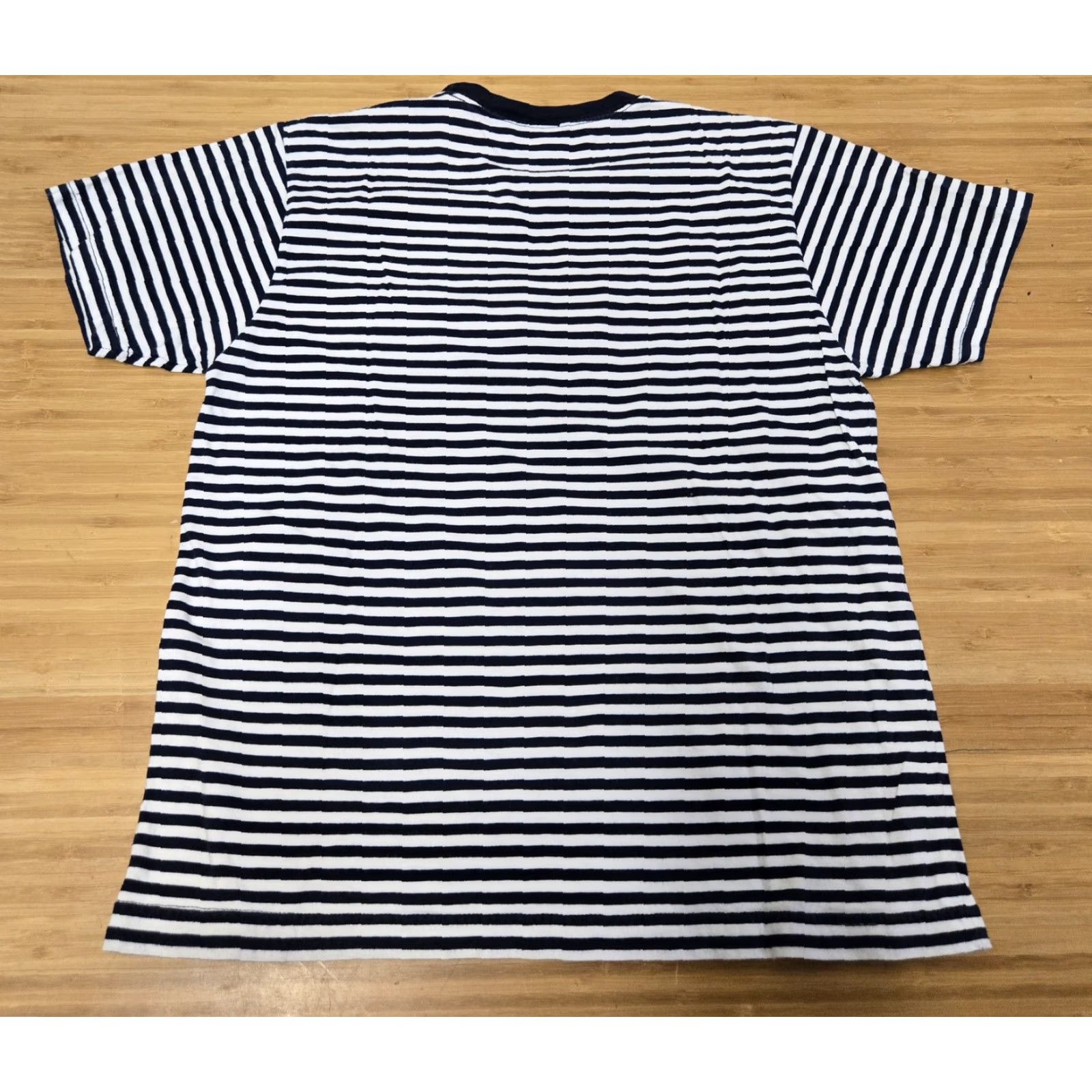 Vintage VINTAGE Looney Tunes Shirt Mens M Navy White Striped Marvin Martian Taz Tweety Daffy Duck Cart Womens/Mens? Size US M / EU 48-50 / 2 - 4 Thumbnail