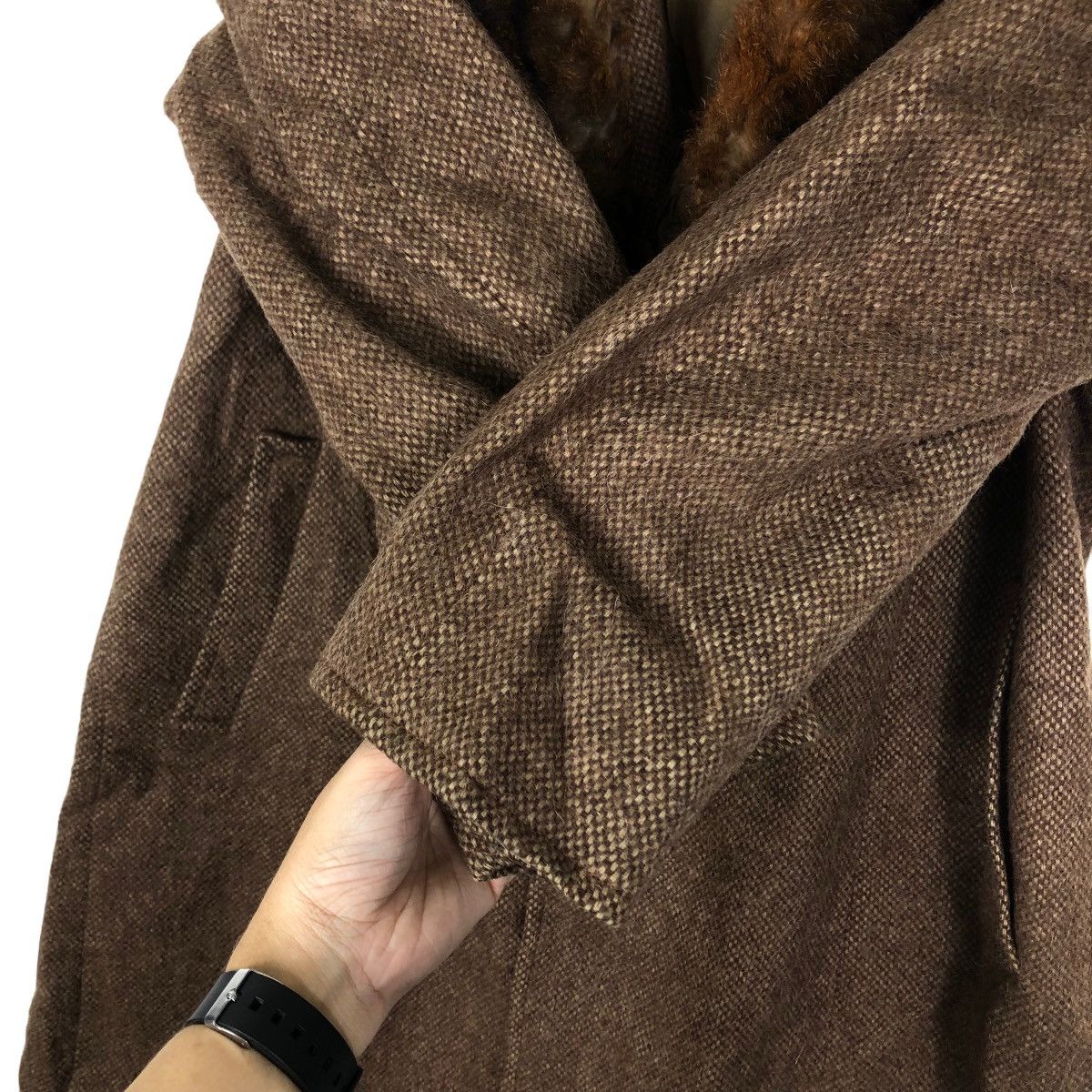 Japanese Brand 🔥Vintage Max Mara Long Jacket Double Collar Mink Fur Size US M / EU 48-50 / 2 - 12 Thumbnail