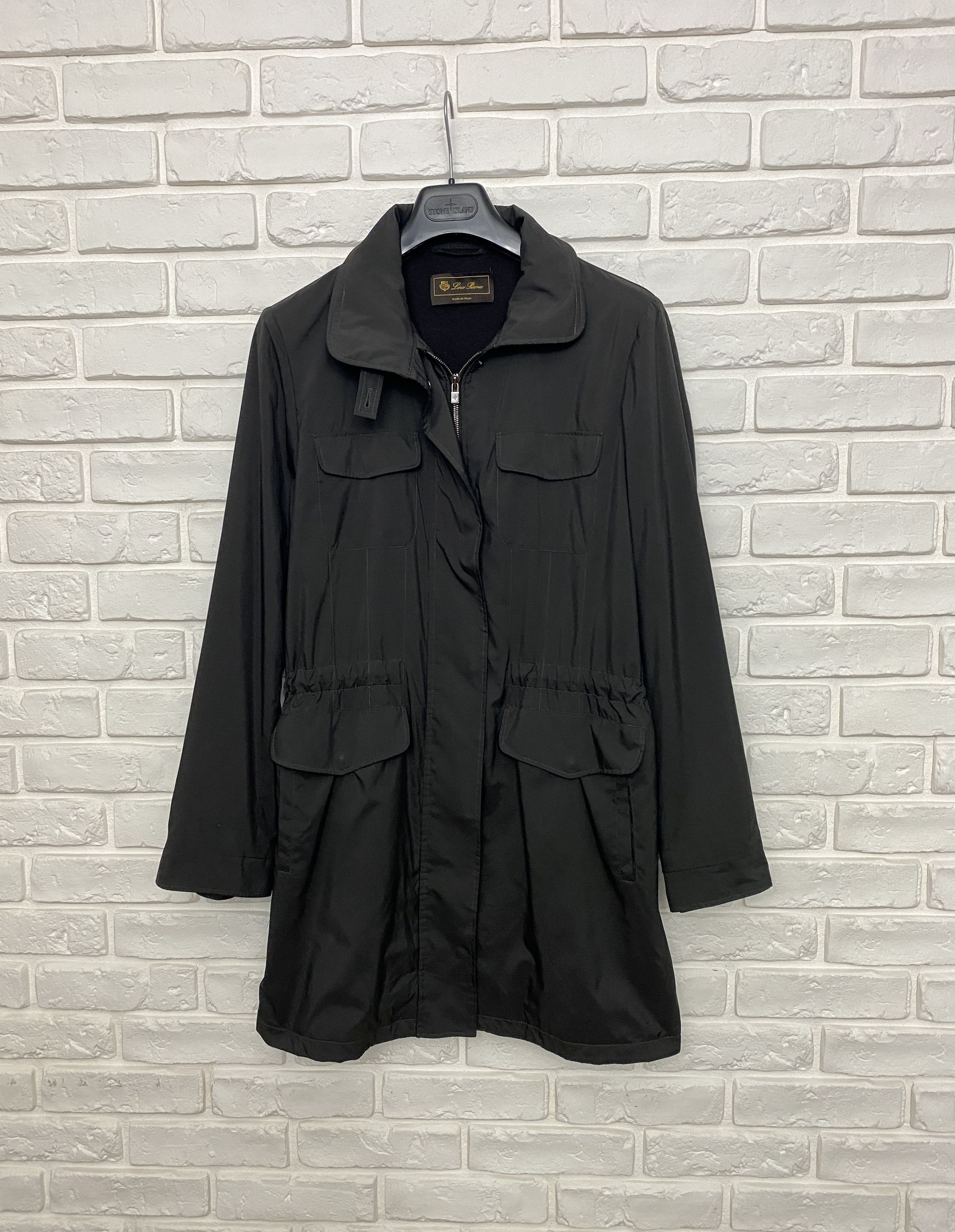 image of Loro Piana Traveler Windmate Jacket Coat Multipocket Size 46 in Onyx, Women's