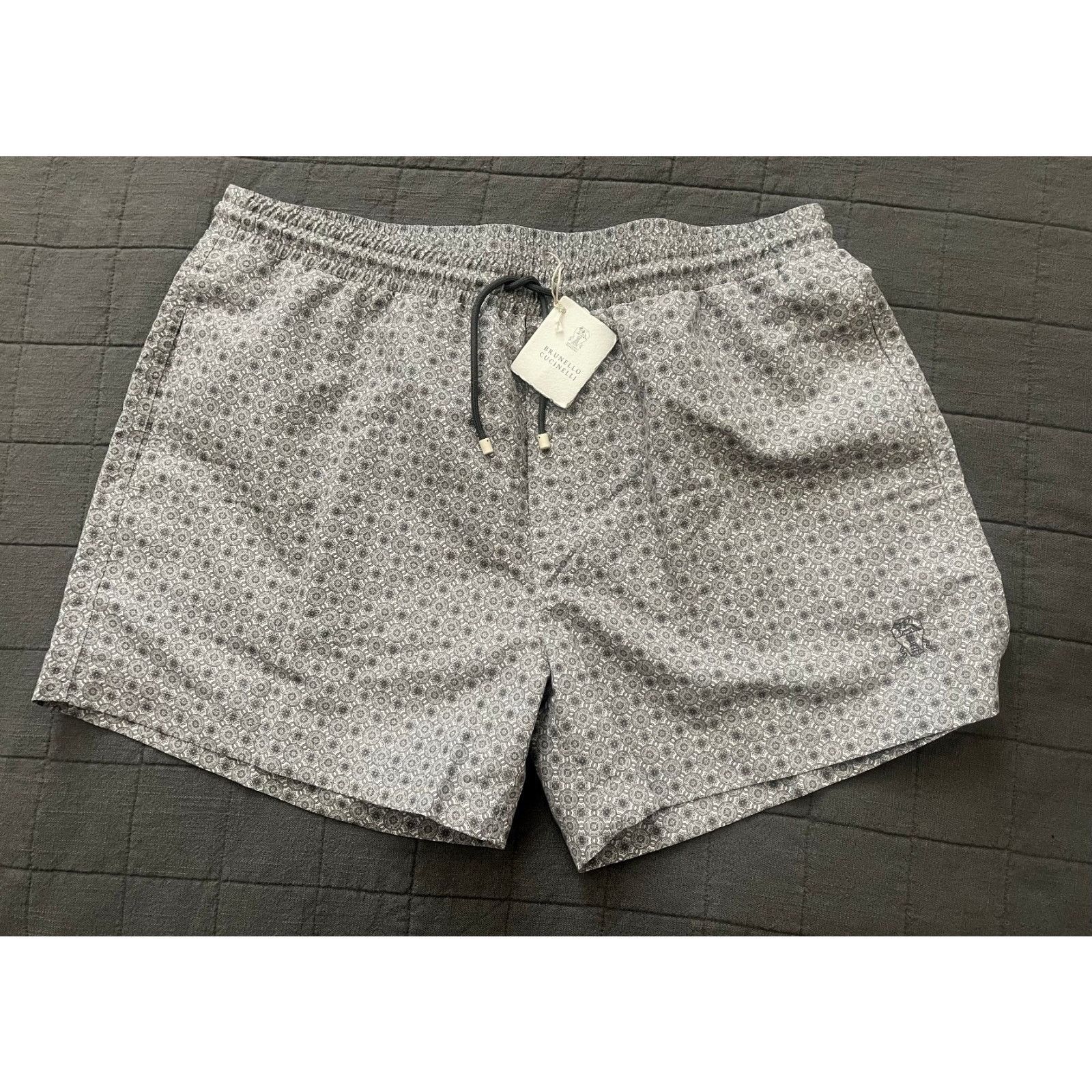 Brunello Cucinelli $795 NWT Brunello Cucinelli Gray Relaxed Swim Shorts 2XL Size US 40 / EU 56 - 1 Thumbnail