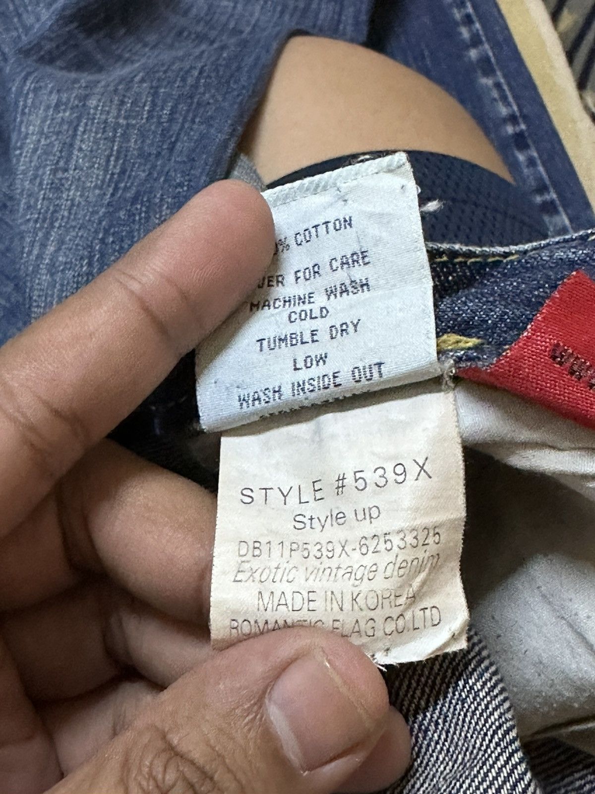 POST ARCHIVE FACTION (PAF) Vintage Drive Jeans Baggy Wide Leg Faded Denim Size US 29 - 11 Thumbnail