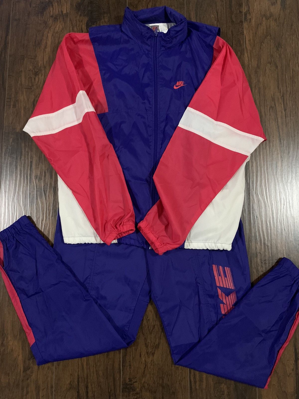 image of Nike Vintage 90's Track Suit in Pink, Men's (Size XL)